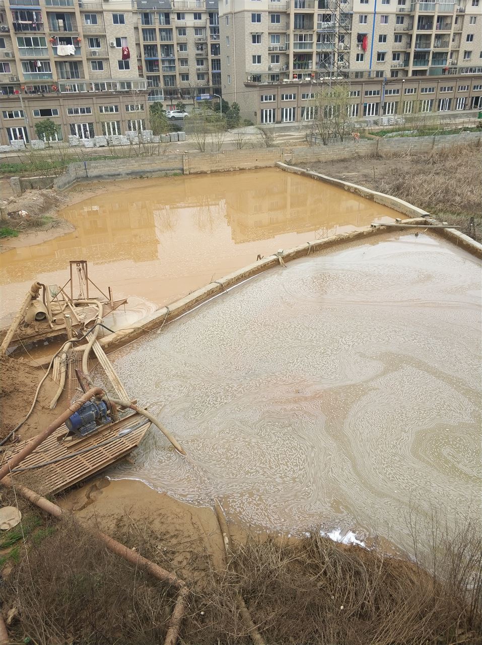 北川沉淀池淤泥清理-厂区废水池淤泥清淤